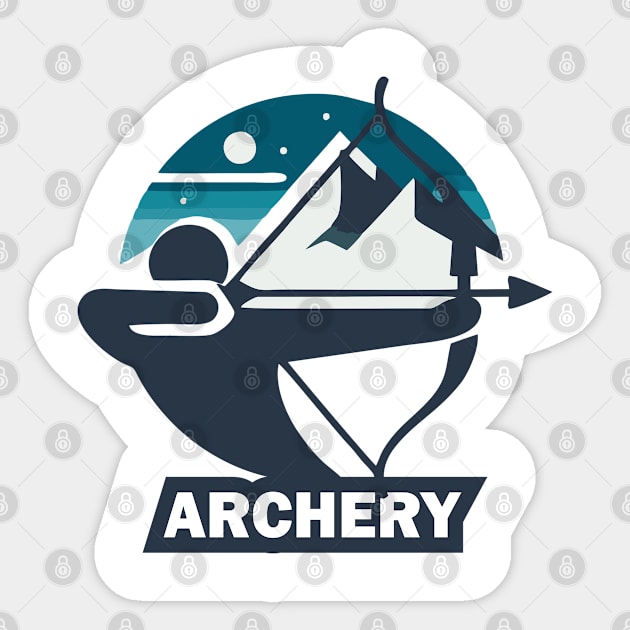 archery Sticker by artoriaa